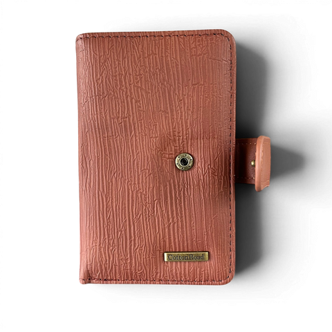 Cotton Road Handbag: BROWN PU Leather Bag with Zip Divider and Matching Wallet