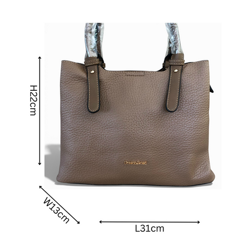 Cotton Road Handbag: BROWN PU Leather Handbag