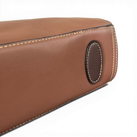 Cotton Road Handbag: BROWN PU Leather Handbag