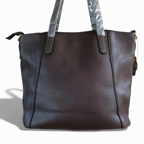 Cotton Road Handbag: BROWN PU Leather Handbag