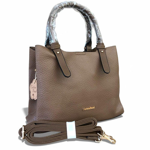 Cotton Road Handbag: BROWN PU Leather Handbag