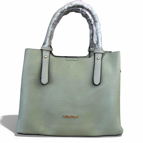 Cotton Road Handbag: GREEN PU Leather Handbag
