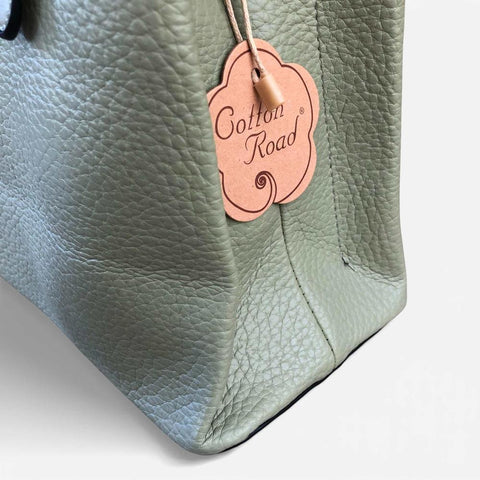 Cotton Road Handbag: GREEN PU Leather Handbag