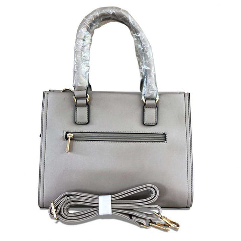 Cotton Road Handbag: KHAKI PU Leather Bag with Divider