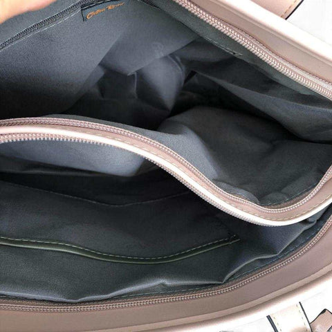 Cotton Road Handbag: PINK PU LEATHER with FLORAL Panel