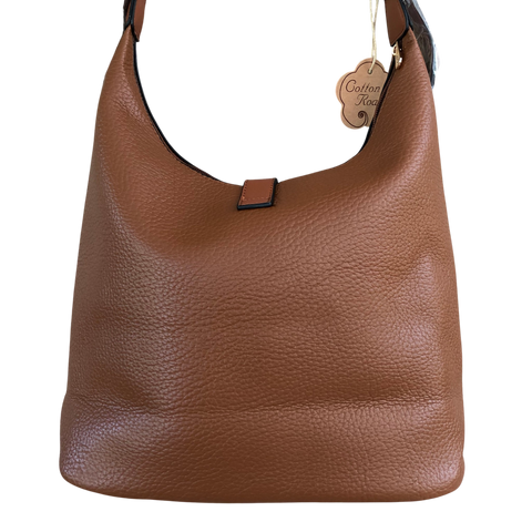 Cotton Road Handbag: TAN PU Leather Handbag for Stylish Daily Use