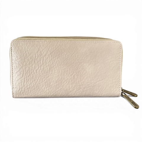 Cotton Road Laptop Bag: BEIGE BRANDED PU Leather with Matching Wallet