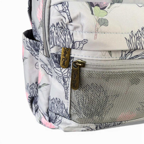 Cotton Road Laptop Bag: BLUE PROTEA Padded Canvas Backpack for 15'6" Laptop with Matching Wallet