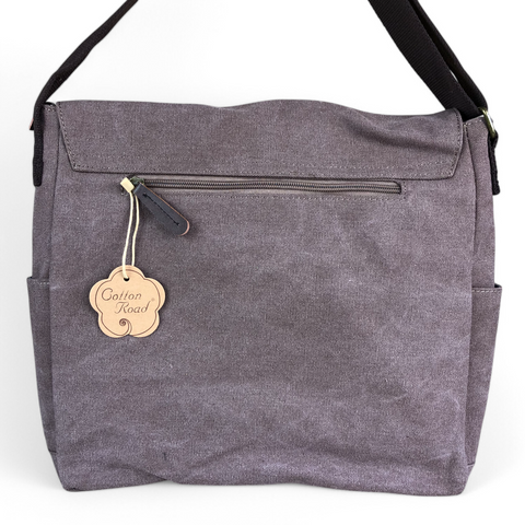 Cotton Road Laptop Bag: BROWN BRANDED Canvas 15,6" Laptop Bag