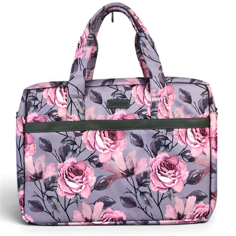 Cotton Road Laptop Bag: MAUVE Canvas 15'6" Bag with Matching Sleeve
