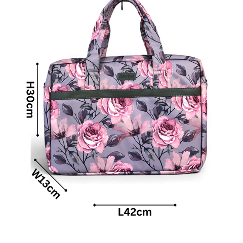 Cotton Road Laptop Bag: MAUVE Canvas 15'6" Bag with Matching Sleeve