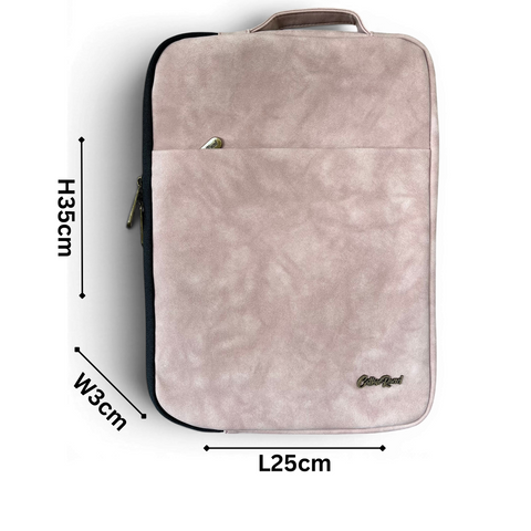 Cotton Road Laptop Bag: PINK PU Leather sleeve suitable for 14" Laptop