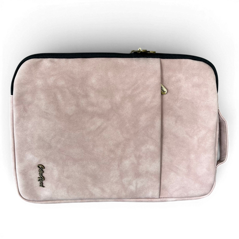 Cotton Road Laptop Bag: PINK PU Leather sleeve suitable for 14" Laptop