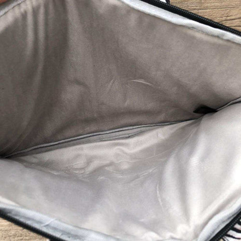 Cotton Road Laptop Bag: Stylish PVC Carry Sleeve with ZEBRA Print