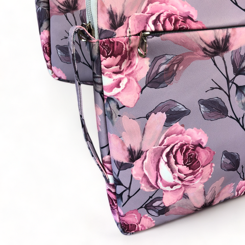 Cotton Road Laptop Bag: MAUVE Canvas 15'6" Bag with Matching Sleeve