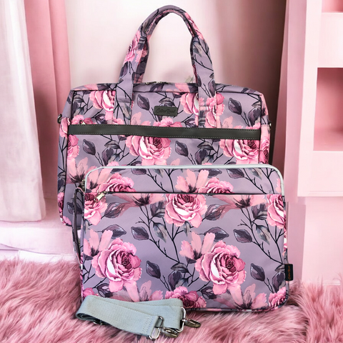 Cotton Road Laptop Bag: MAUVE Canvas 15'6" Bag with Matching Sleeve