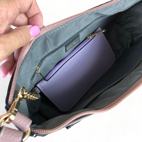 Cotton Road PINK PU Leather Sling Bag WITH detachable MONEY BAG