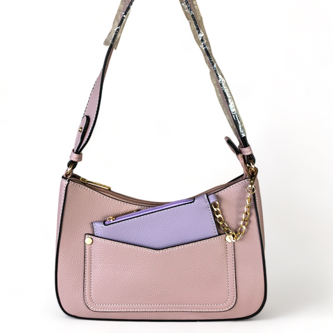 Cotton Road PINK PU Leather Sling Bag WITH detachable MONEY BAG