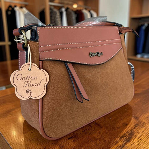 Cotton Road Sling Bag: BROWN PU Leather Crossbody for Versatile Style