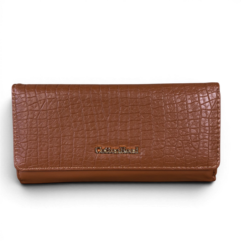 Cotton Road Sling Bag: BROWN PU Leather Crossbody with Matching Wallet