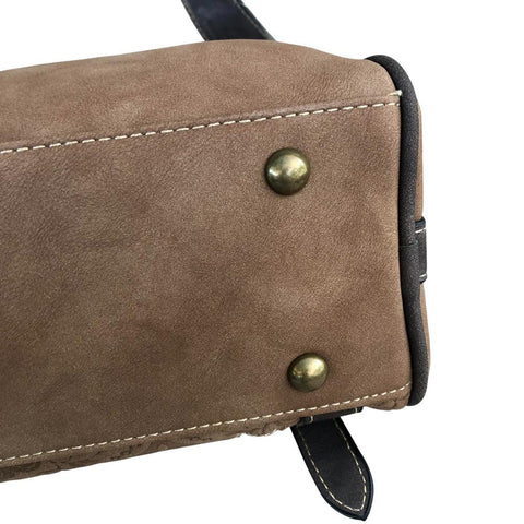 Cotton Road Sling Bag: BROWN PU Leather with BRANDED Strap