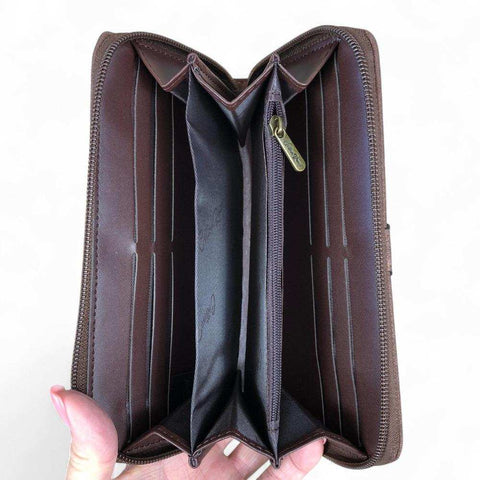 Cotton Road Sling Bag: COFFEE BROWN PU Leather Crossbody Bag with Matching Wallet