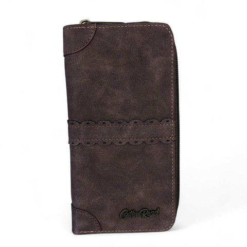 Cotton Road Sling Bag: COFFEE BROWN PU Leather Crossbody Bag with Matching Wallet