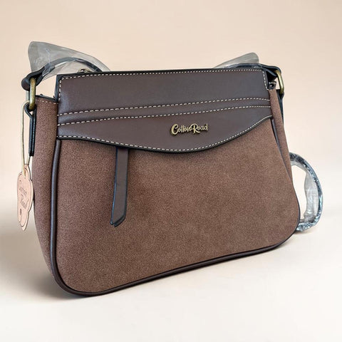 Cotton Road Sling Bag: COFFEE BROWN PU Leather Crossbody for Versatile Style