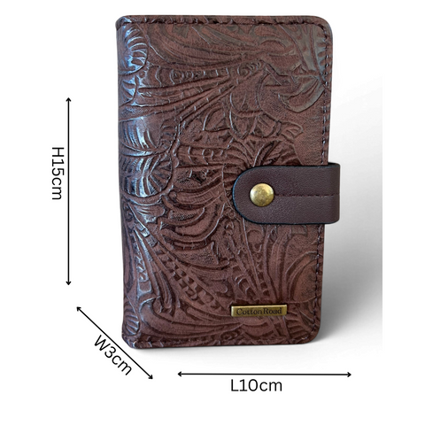 Cotton Road Sling Bag: COFFEE BROWN PU Leather Crossbody with Matching Wallet