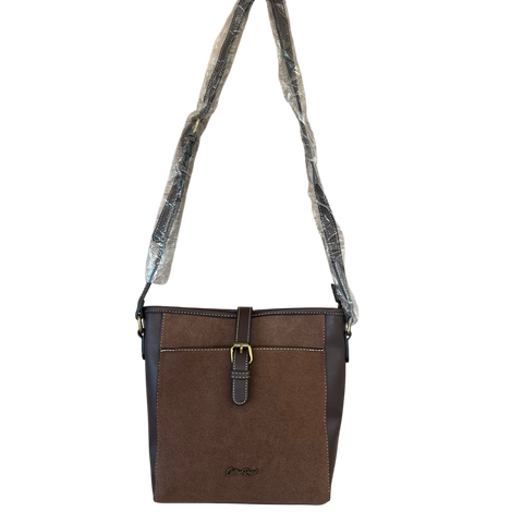 Cotton Road Sling Bag: COFFEE BROWN PU Leather with Stylish Matching Wallet