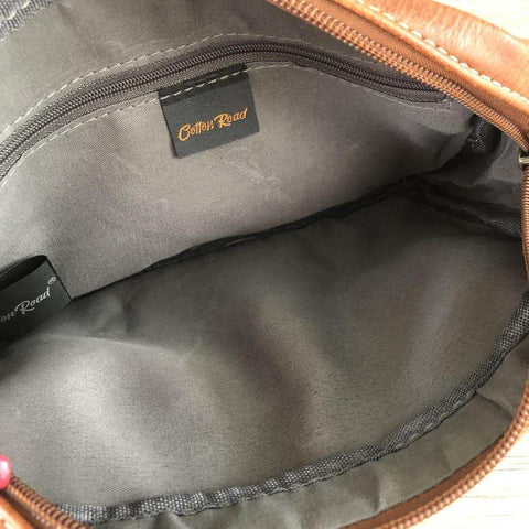 Cotton Road Sling Bag: Elegant Brown PU Leather & Durable Design