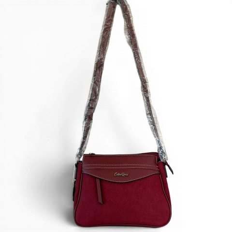 Cotton Road Sling Bag: MAROON PU Leather Crossbody for the stylish women