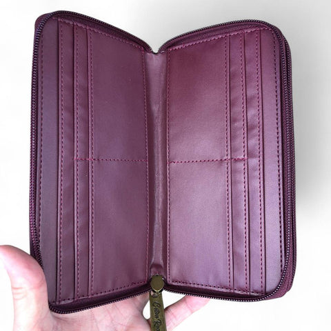 Cotton Road Sling Bag: MAROON PU Leather Crossbody with Matching Branded Wallet