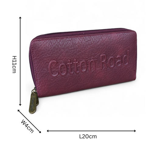 Cotton Road Sling Bag: Maroon PU Leather Crossbody with Matching Wallet