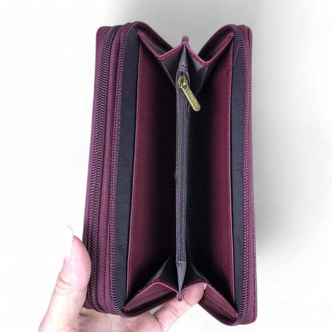 Cotton Road Sling Bag: Maroon PU Leather Crossbody with Matching Wallet