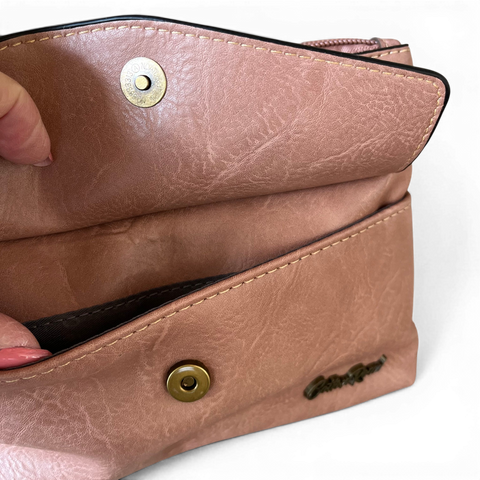 Cotton Road Sling Bag: Mini Pink PU Leather for Stylish Storage