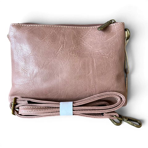 Cotton Road Sling Bag: Mini Pink PU Leather for Stylish Storage