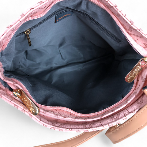 Cotton Road Sling Bag: PINK BRANDED Synthetic Leather Sling Bag