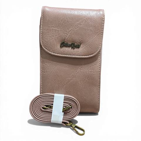 Cotton Road Sling Bag: PINK PU Leather Mini Sling