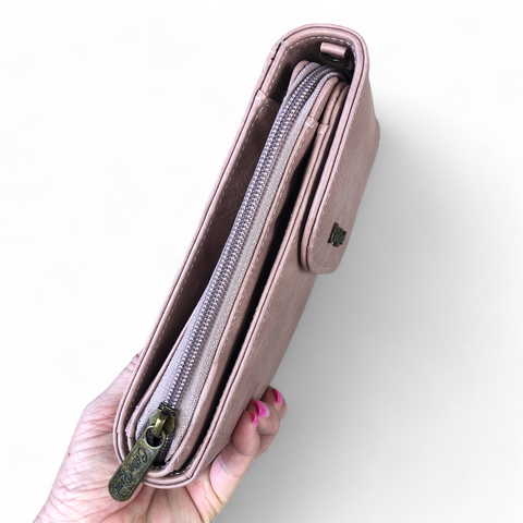 Cotton Road Sling Bag: PINK PU Leather Mini Sling