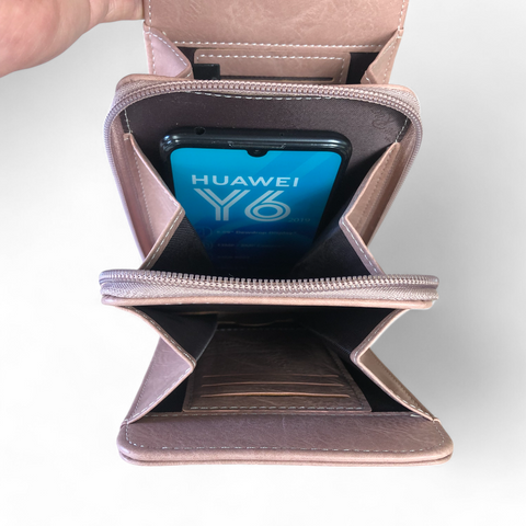 Cotton Road Sling Bag: PINK PU Leather Mini Sling Bag