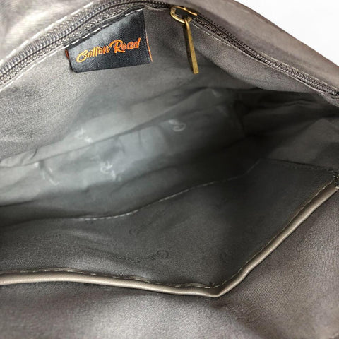 Cotton Road Sling Bag: PINK PU Leather Sling Bag with FLORAL detailing