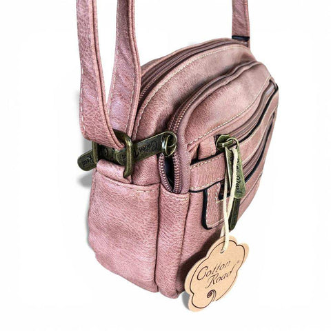 Cotton Road Sling Bag: PINK PU Leather for Stylish Women