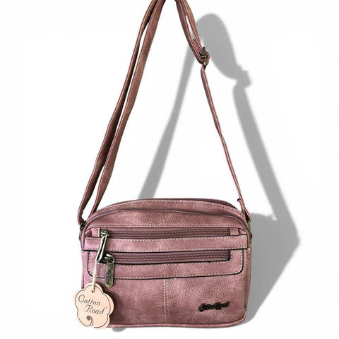 Cotton Road Sling Bag: PINK PU Leather for Stylish Women