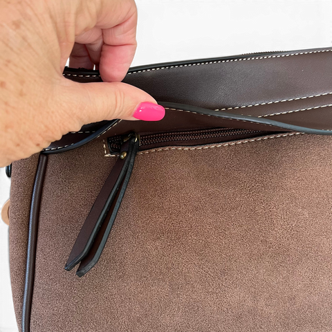 Cotton Road Sling Bag: Stylish COFFEE BROWN PU Leather Crossbody with Matching Wallet
