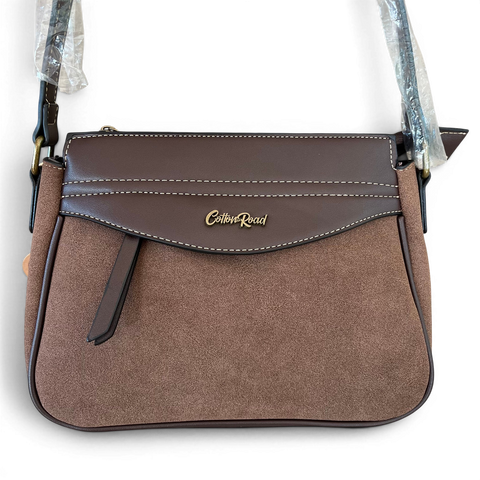 Cotton Road Sling Bag: Stylish COFFEE BROWN PU Leather Crossbody with Matching Wallet