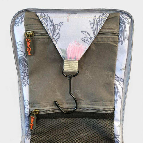 Cotton Road Toiletry Bag: BLUE PROTEA PVC Hanging Vanity Bag