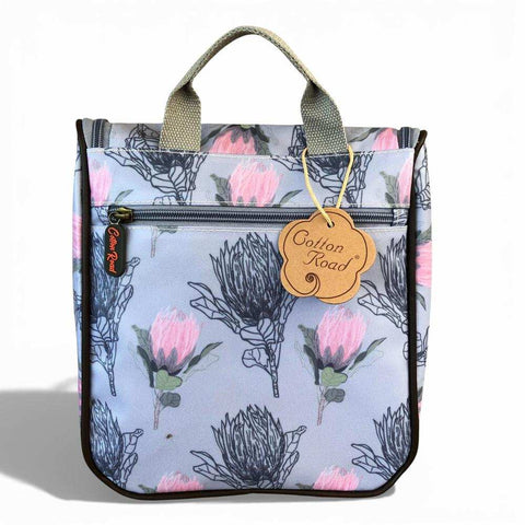 Cotton Road Toiletry Bag: BLUE PROTEA PVC Hanging Vanity Bag