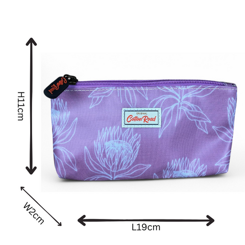 Cotton Road Toiletry Bag: PINK PVC 4pce Vanity Toiletry Set with PROTEAS
