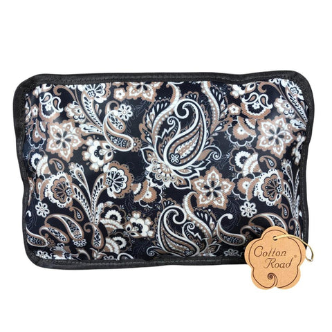 Cotton Road Travel Bag: BLUE PVC Foldaway WEEKENDER Travel Bag with PAISLEY Print